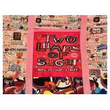 6 Assorted Canvas Tote Bags Featuring Vintage and Pop Art Designs