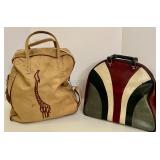 Vintage 1969 Brunswick Bowling Set with Two Bags and Shoes