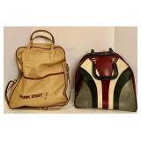 Vintage 1969 Brunswick Bowling Set with Two Bags and Shoes