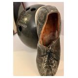 Vintage 1969 Brunswick Bowling Set with Two Bags and Shoes