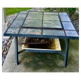 Tile-Top Metal Fire Pit in Used Condition