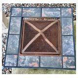 Tile-Top Metal Fire Pit in Used Condition