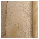 Collection of Vintage Lace and Embroidered Table Linens
