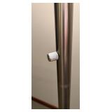 Stainless Steel Floor Lamp with Frosted Glass Shade