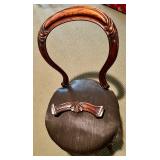 FOR PARTS OR REPAIR Furniture Lot: Coffee Table, Side Table, and Chair Set with Unique Metal Base