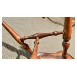 FOR PARTS OR REPAIR Furniture Lot: Coffee Table, Side Table, and Chair Set with Unique Metal Base