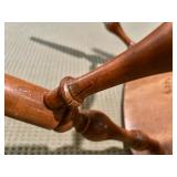 FOR PARTS OR REPAIR Furniture Lot: Coffee Table, Side Table, and Chair Set with Unique Metal Base