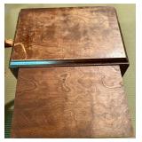 FOR PARTS OR REPAIR Furniture Lot: Coffee Table, Side Table, and Chair Set with Unique Metal Base