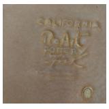 Vintage California Pottery Floral Serving Dish