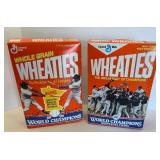 Set of 2 Wheaties Boxes: 1987 & 1991 World Champions Minnesota Twins Edition