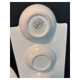 Set of ASA Selection Porcelain Serving Dishes from Germany including Dishes for Herbed Olive Oil