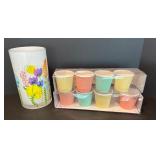 ASA Selection Set of 8 Espresso / Sorbet Cups and ProFlowers Cylinder Vase