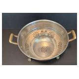 Copper Round Mixing Bowl Set with Vintage Copper Colander