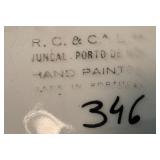 Vintage Manning, Bowman & Co Porcelain Teapot & Bowl with Floral Design by R.C. & C. L Portugal