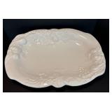 Vietri Italian Made Ceramic Platter with Fruit Relief Design