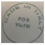 Vietri Italian Made Ceramic Platter with Fruit Relief Design