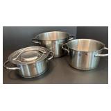 WMF Stainless Steel Cookware Set with Lids