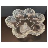 Mikasa West Germany Walther Crystal Footed Compote Dish