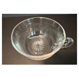 Vintage Heisey Glass Punch Bowl Set with 8 Cups