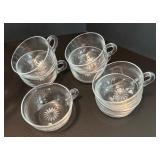 Vintage Heisey Glass Punch Bowl Set with 8 Cups
