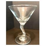 Set of 12 Elegant Glasses Including 4 Martini and 8 Champagne Flutes