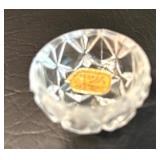 Set of 12 Czech Vintage. Bohemia Glass Crystal Salt Cellars with Spoons