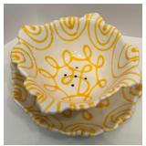 Collection of Hand-Painted Ceramic Plates and Fruit Bowl Set including Italy and France