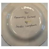 Collection of Hand-Painted Ceramic Plates and Fruit Bowl Set including Italy and France