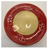 Collection of Hand-Painted Ceramic Plates and Fruit Bowl Set including Italy and France
