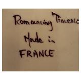 Collection of Hand-Painted Ceramic Plates and Fruit Bowl Set including Italy and France