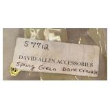 Set of 5 Decorative Glass Serving Plates with Floral Design by David Allen and Ceramic Vase