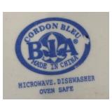 Set of 8-Piece Stoneware Ramekin Servers with 9 Assorted Souffle / Creme Brulee Dishes