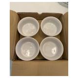 Set of 8-Piece Stoneware Ramekin Servers with 9 Assorted Souffle / Creme Brulee Dishes