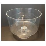 Set of 3 Glass Bowls Including Pedestal Trifle Dish and Ruffled Designs