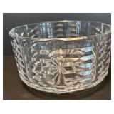 Vintage Waterford Clear Glass Crystal Cut Decorative Bowl