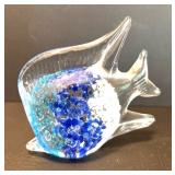 Clear Crystal Glass Fish with Tyrone Crystal Snail FigurineÂ 