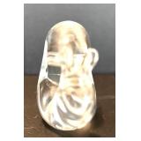 Clear Crystal Glass Fish with Tyrone Crystal Snail FigurineÂ 