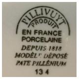 Pillivuyt French Porcelain Dinnerware Collection