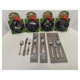 Set of 6 WMF Cutlery Pieces and 4 Original Kaiser Happy Animal Molds