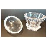 Pair of Crystal Ashtrays