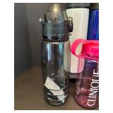 Collection of 7 Assorted Water Bottles and Thermoses including German Alfi Brand