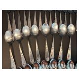54-Piece Stainless Steel and Gold Plated Flatware Set