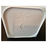 Woven Basket Set with Floral Decor and Ice Bucket with Metal Scoop