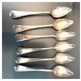 Vintage Glass Platter, ASA Creamer, Floral Teacups, and Silver Grapefruit SpoonsÂ 