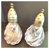 Vintage Glass Platter, ASA Creamer, Floral Teacups, and Silver Grapefruit SpoonsÂ 