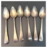 Vintage Glass Platter, ASA Creamer, Floral Teacups, and Silver Grapefruit SpoonsÂ 