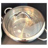 Silit Silargan Cookware Set with Enamel Pot and Stainless Steel Steamer