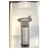 Set of 2 Alfi Thermal Carafes with Tea Filter, Honey Dispenser and Raspberry Ceramic Container