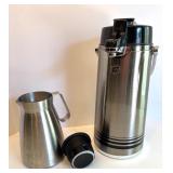 Stainless Steel Lever Pot Airpot and Alfi Milk Thermos Set