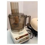Set of Vintage Sunbeam Food Processor, Rival Electric Skillet, and Sunbeam Mixmaster